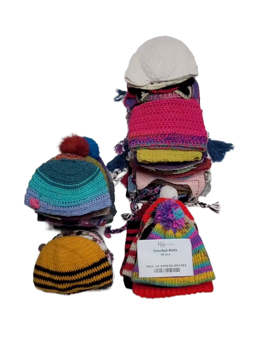 Crochet Hats 90 pcs