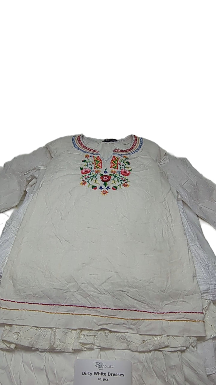 Dirty White Dresses 41 pcs