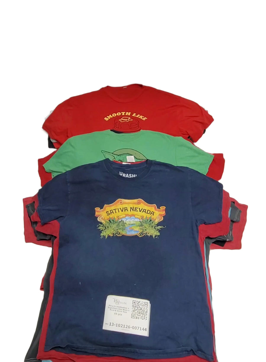 Recycle Destination + Superhero Star Wars + Food & Drink Tees 69 pcs