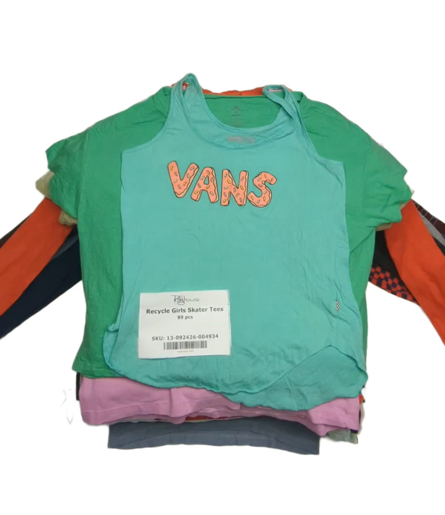 Recycle Girls Skater Tees 89 pcs