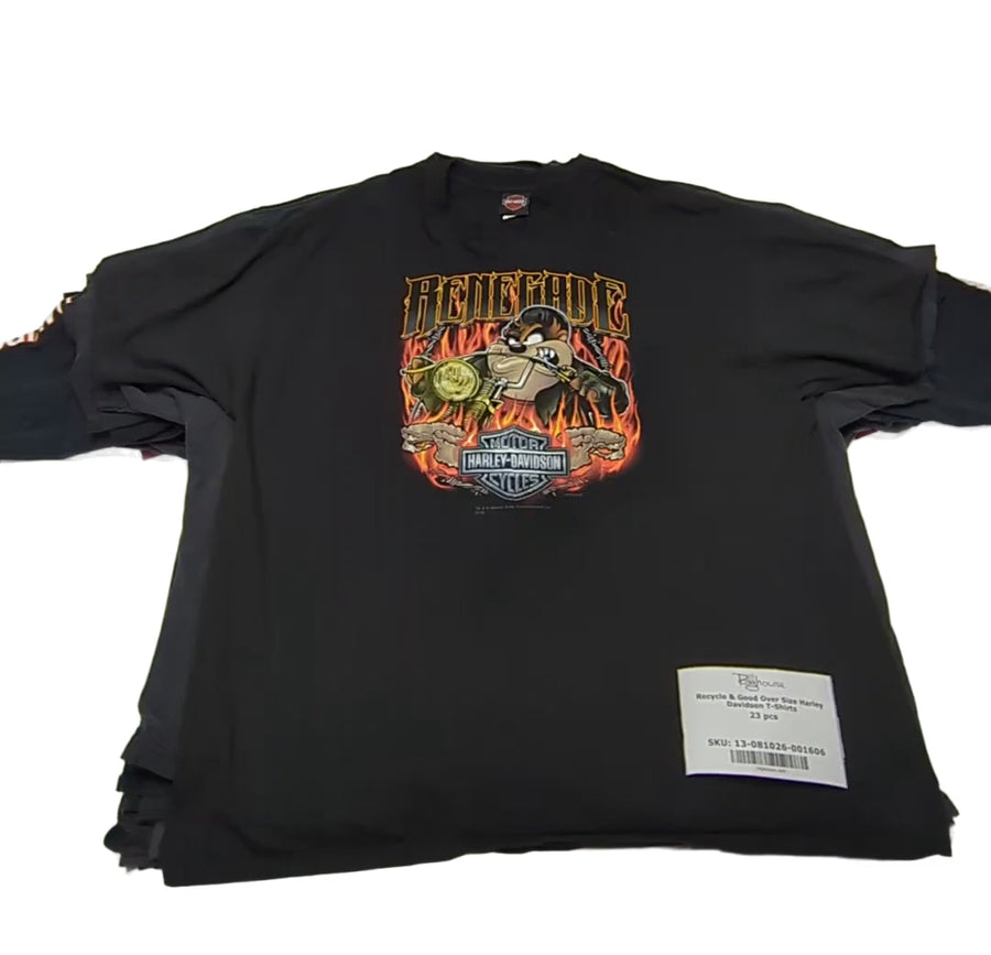 Recycle & Good Over Size Harley Davidson T-Shirts 23 pcs