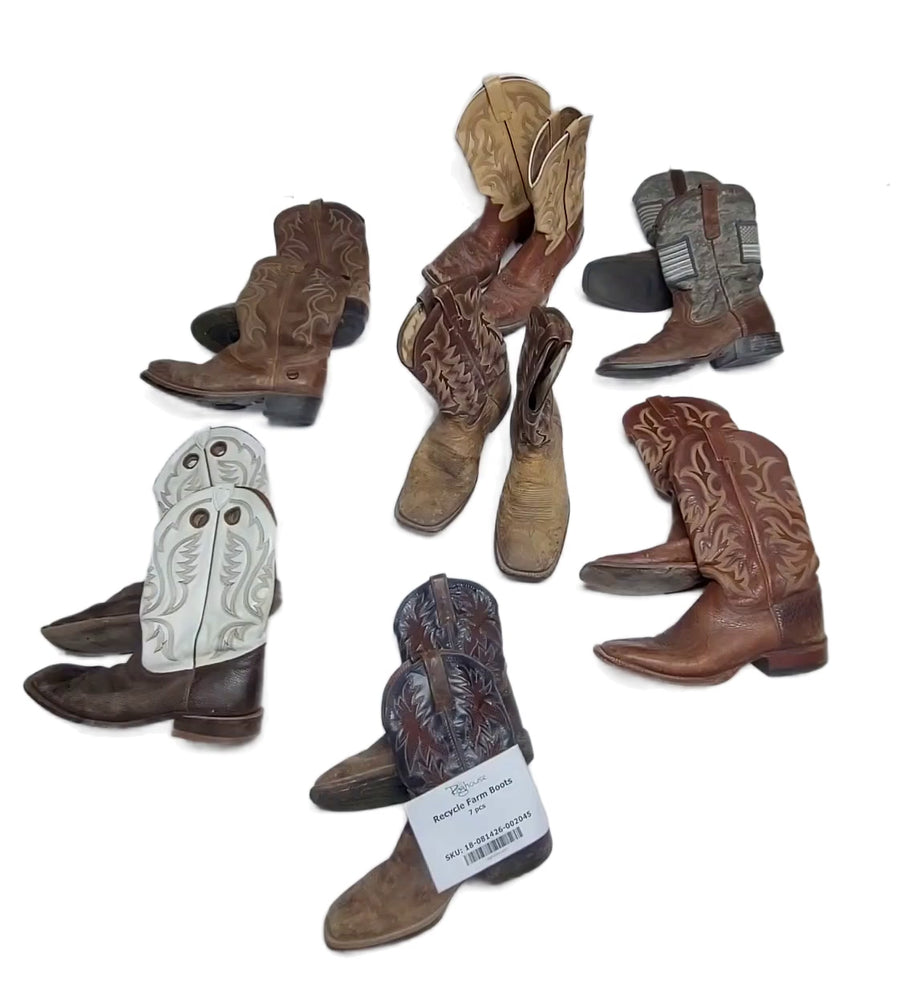 Recycle Farm Boots 7 pcs