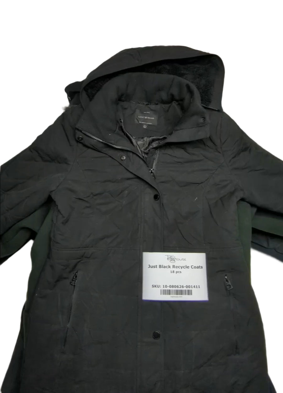 Just Black Recycle Coats 18 pcs