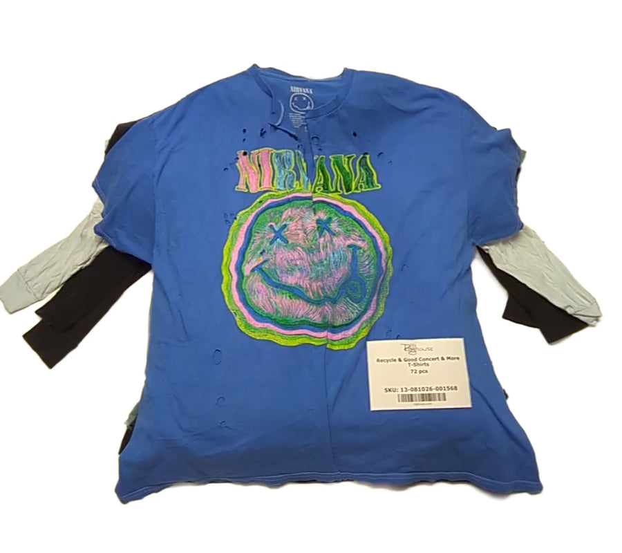Recycle & Good Concert & More T-Shirts 72 pcs