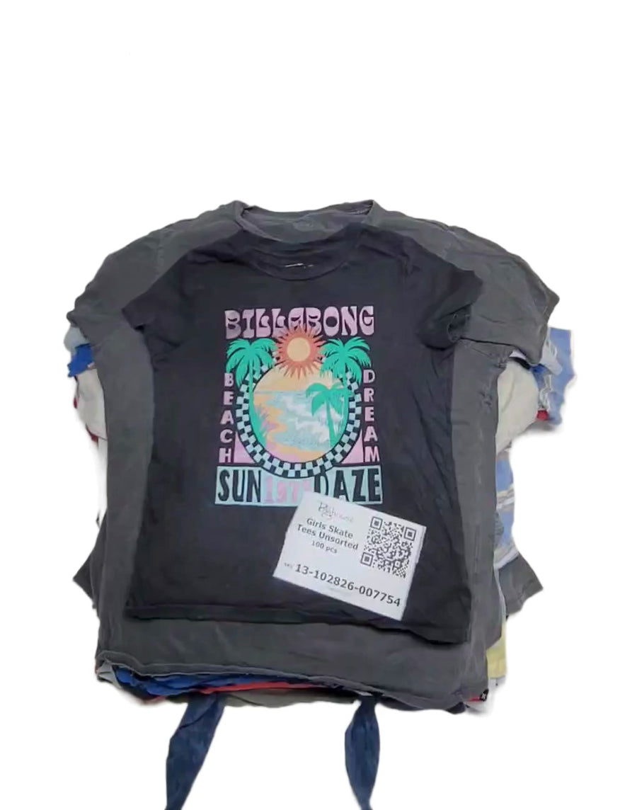 Girls Skater Tees Unsorted 100 pcs