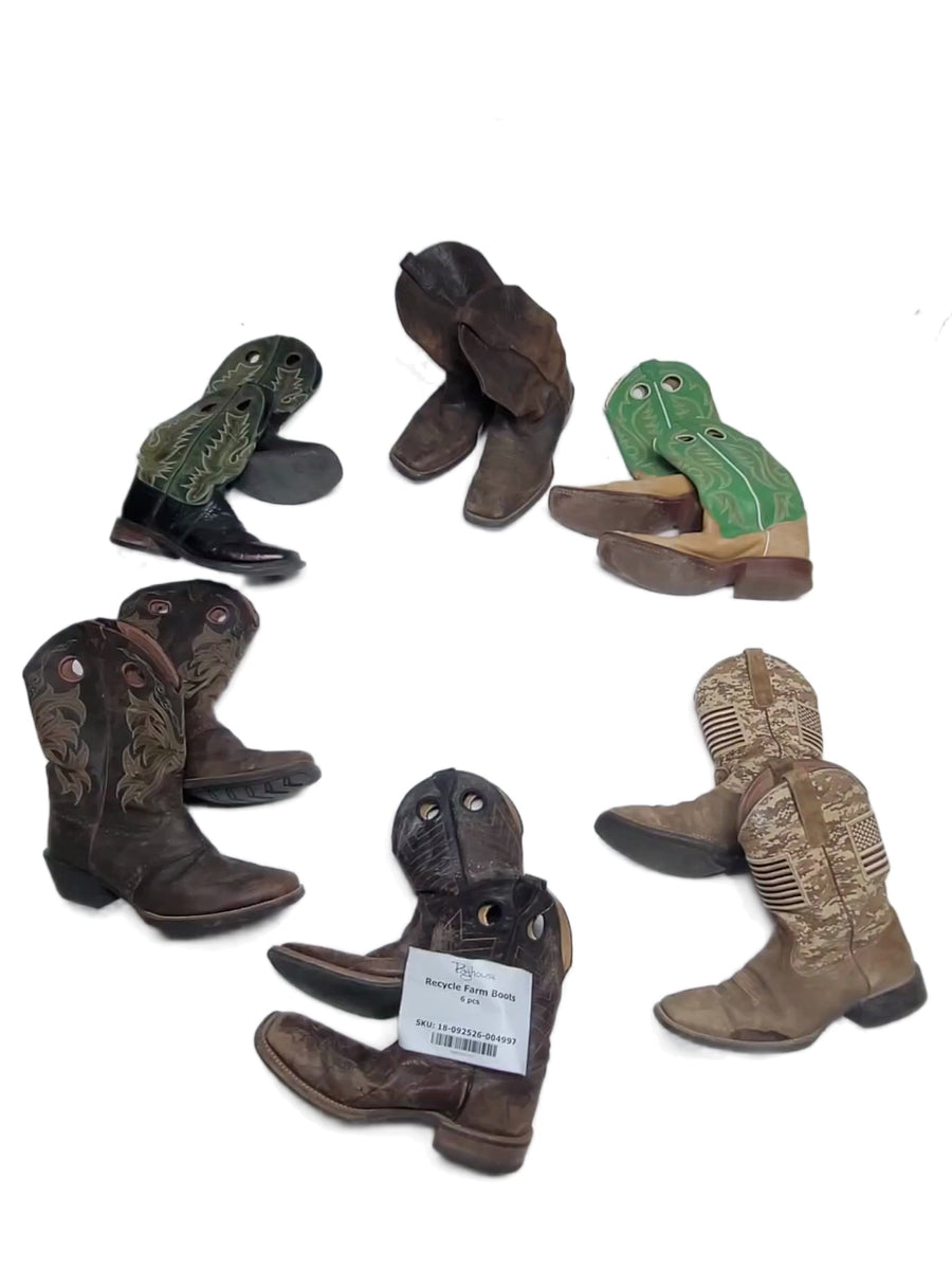 Recycle Farm Boots 6 pcs