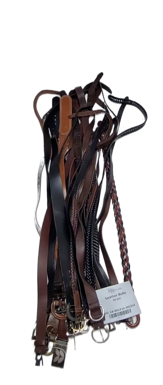 Leather Belts 26 pcs