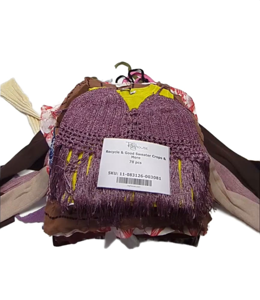 Recycle & Good Sweater Crops & More 78 pcs