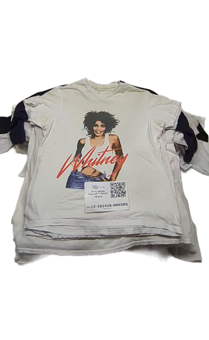Dirty White Concert T-Shirts 78 pcs
