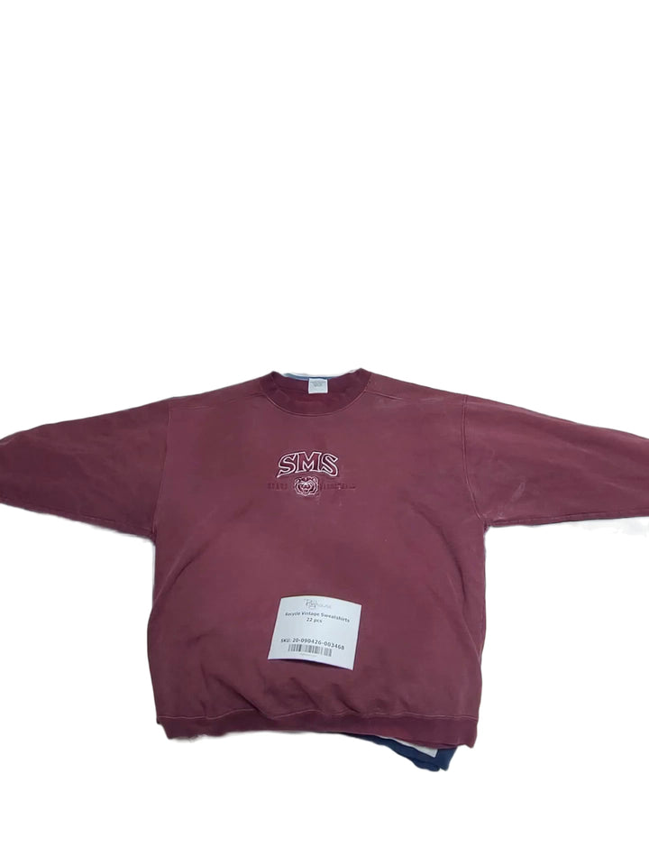 Recycle Vintage Sweatshirts 22 pcs