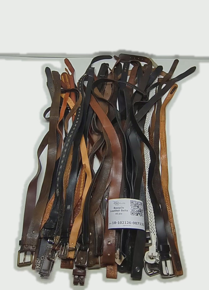 Recycle Leather Belts 45 pcs