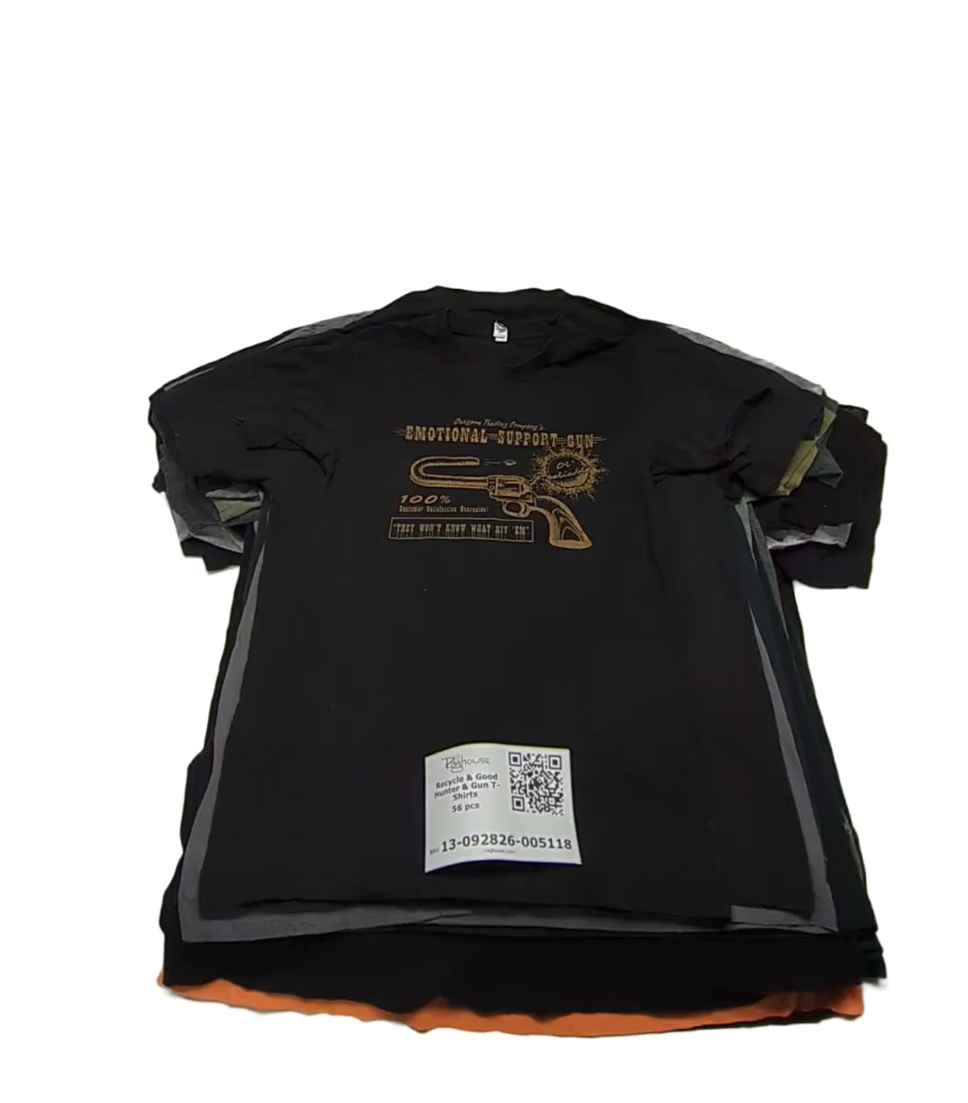 Recycle & Good Hunter & Gun T-Shirts 56 pcs
