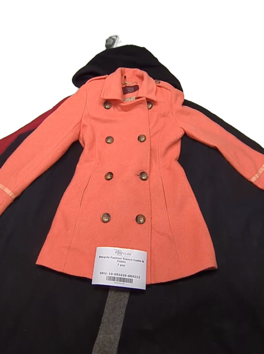 Recycle Fashion Trench Coats & Capes 7 pcs