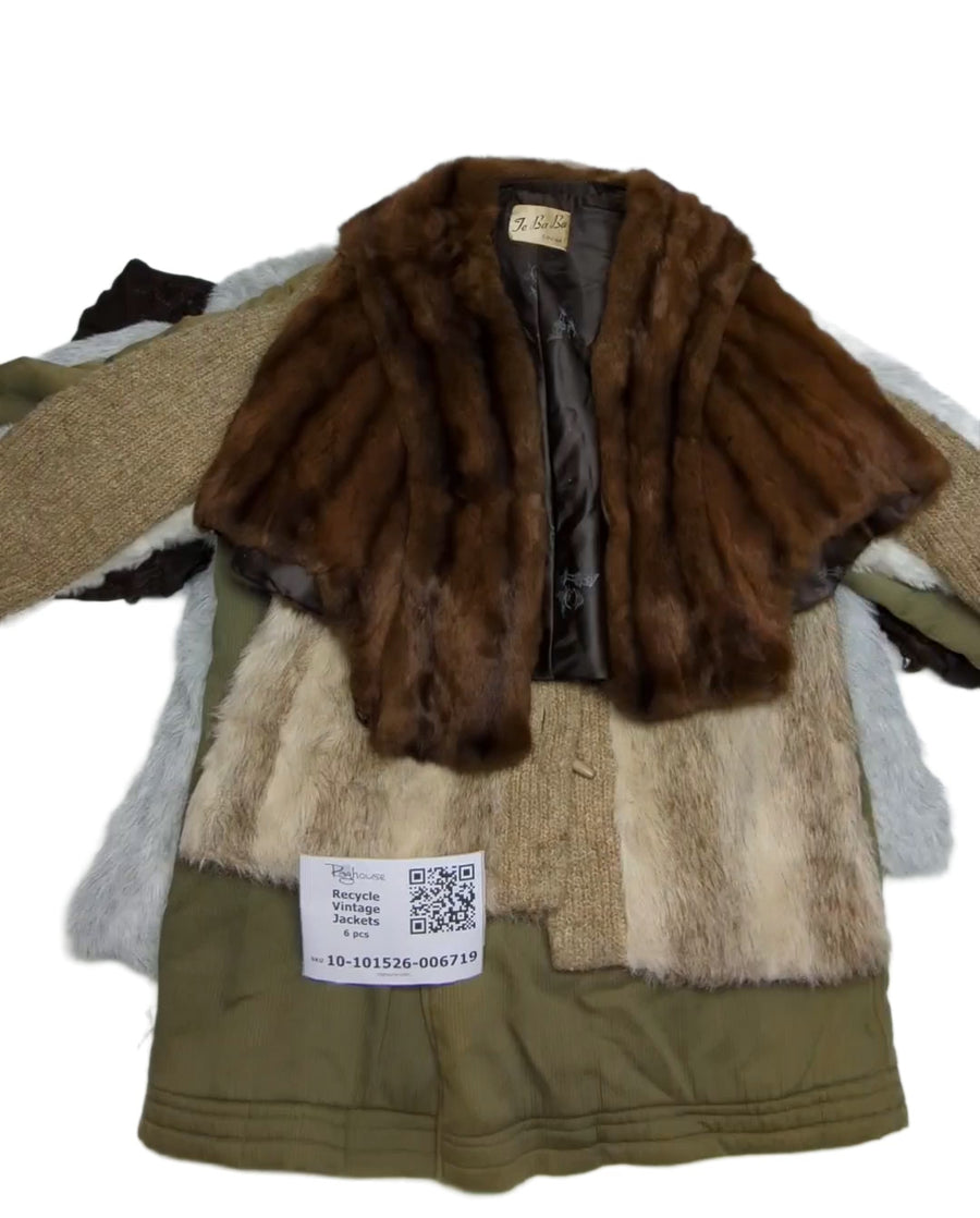 Recycle Vintage Jackets 6 pcs