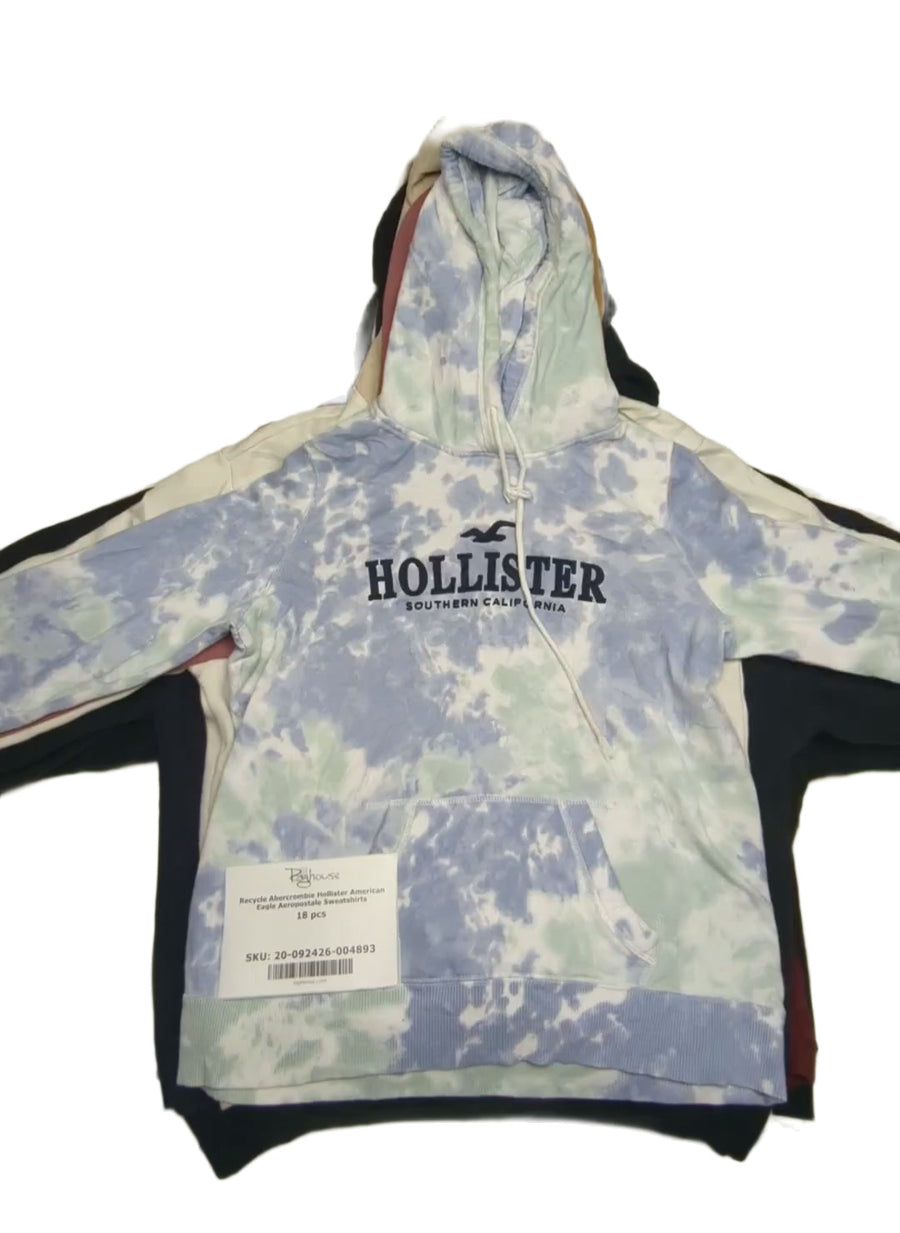 Recycle Abercrombie Hollister American Eagle Aeropostale Sweatshirts 18 pcs