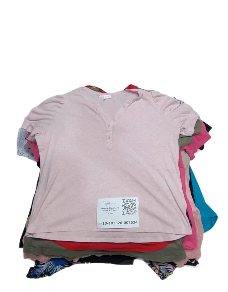 Trendy Plus Size Tees & Tops 71 pcs