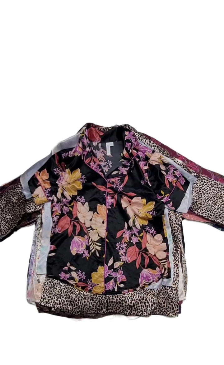 Silky Maximalist Pajama Tops 37 pcs