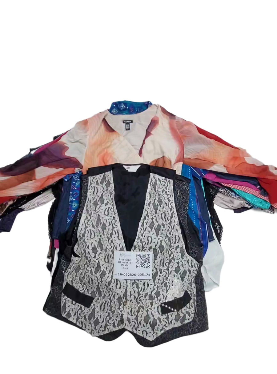 Plus Size Blouses & Vests 42 pcs