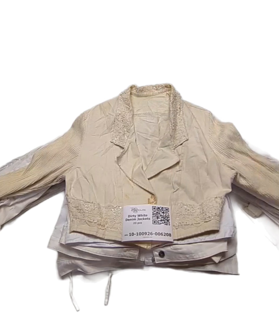 Dirty White Denim Jackets 23 pcs