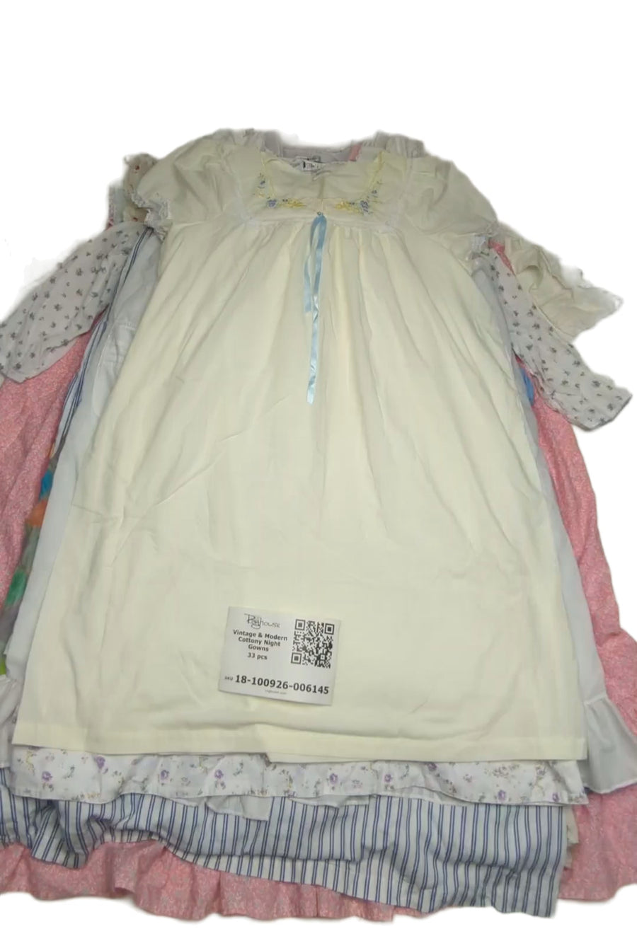 Vintage & Modern Cottony Night Gowns 33 pcs