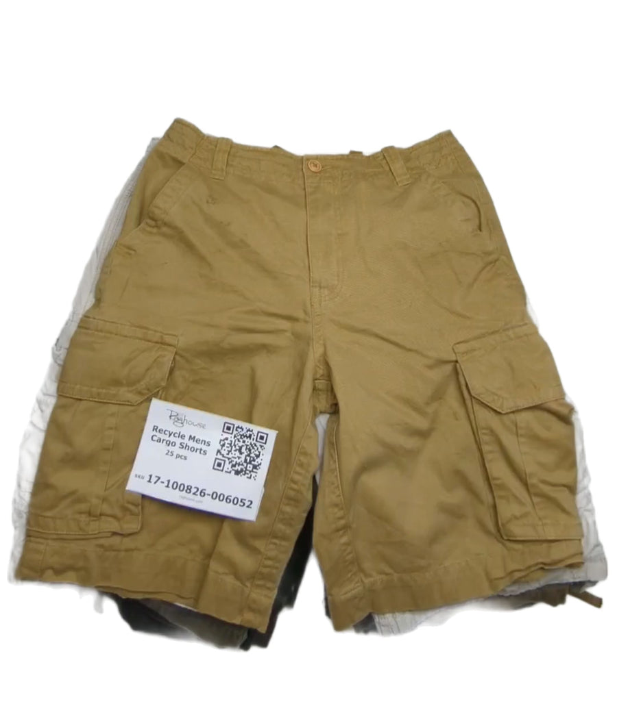 Recycle Mens Cargo Shorts 25 pcs