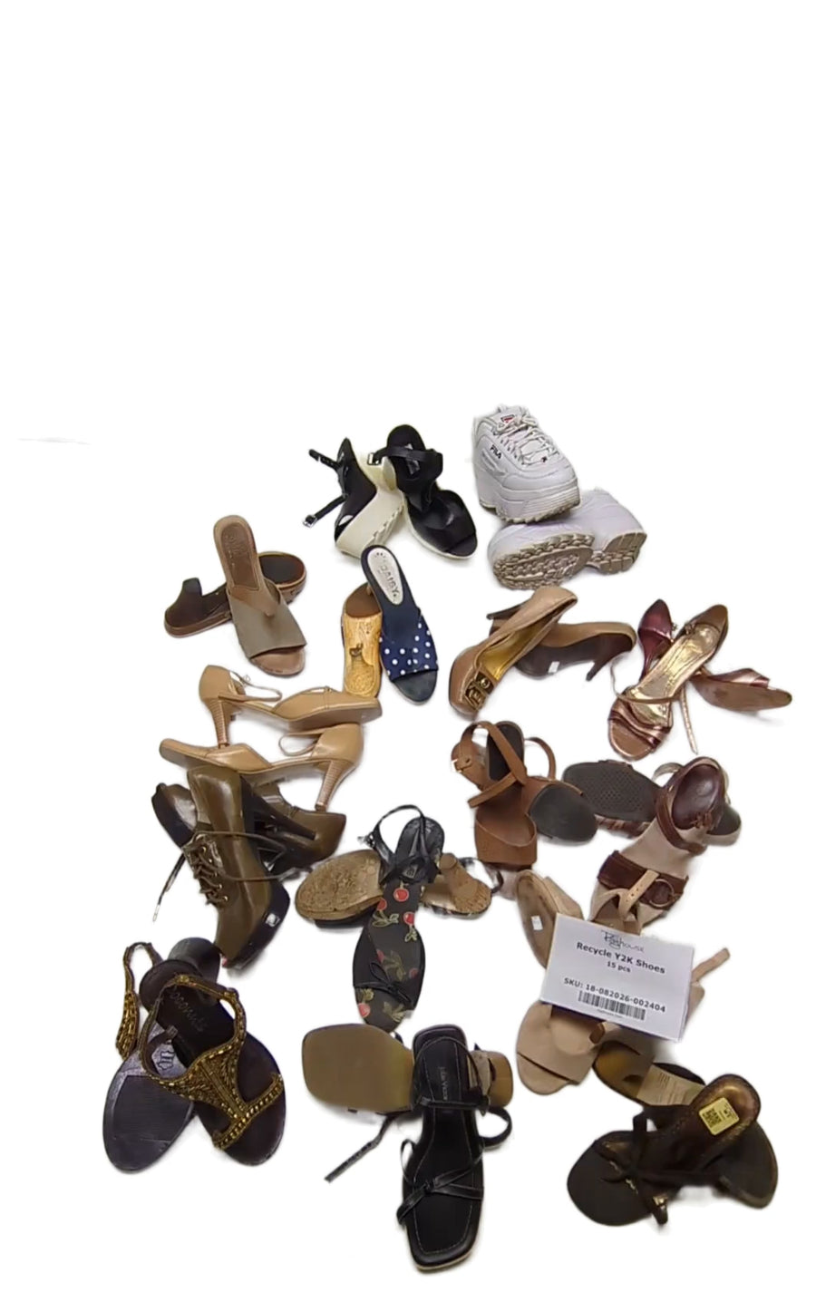 Recycle Y2K Shoes 15 pcs