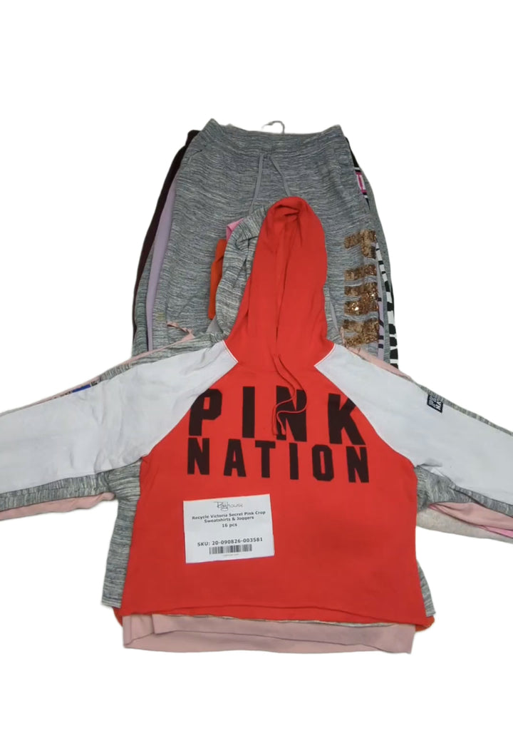 Recycle Victoria Secret Pink Crop Sweatshirts & Joggers 16 pcs