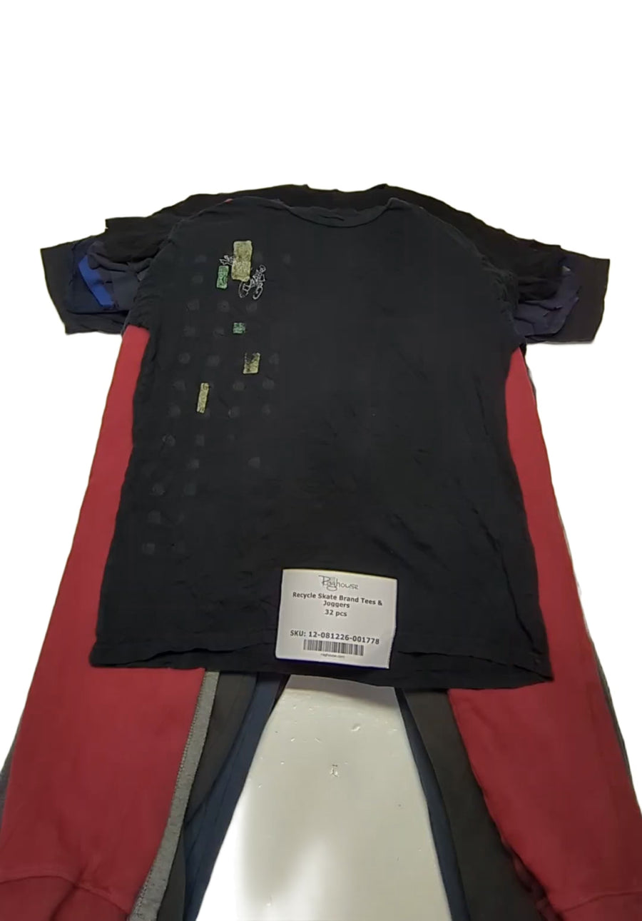 Recycle Skate Brand Tees & Joggers 32 pcs
