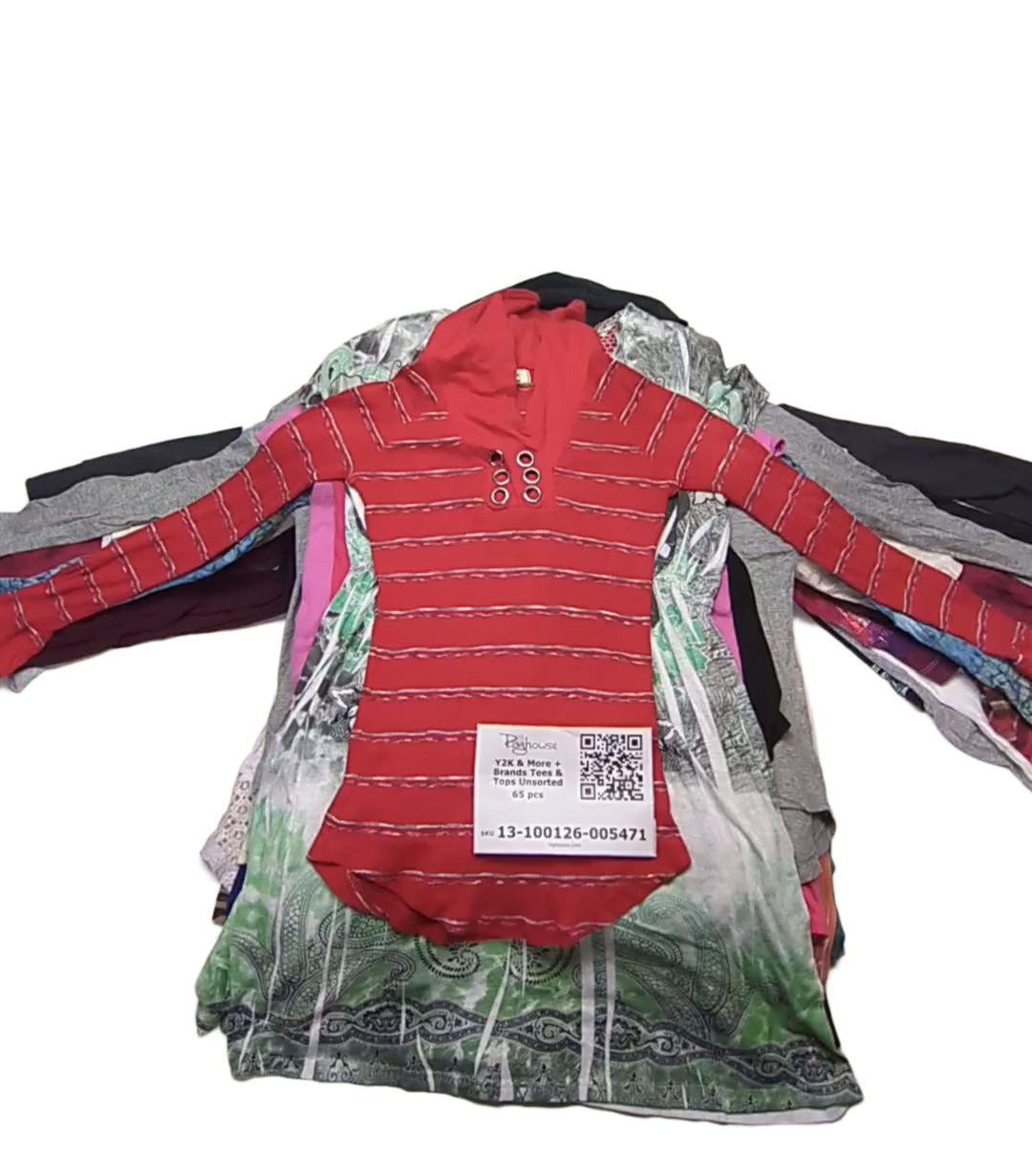 Y2K & More + Brands Tees & Tops Unsorted 65 pcs