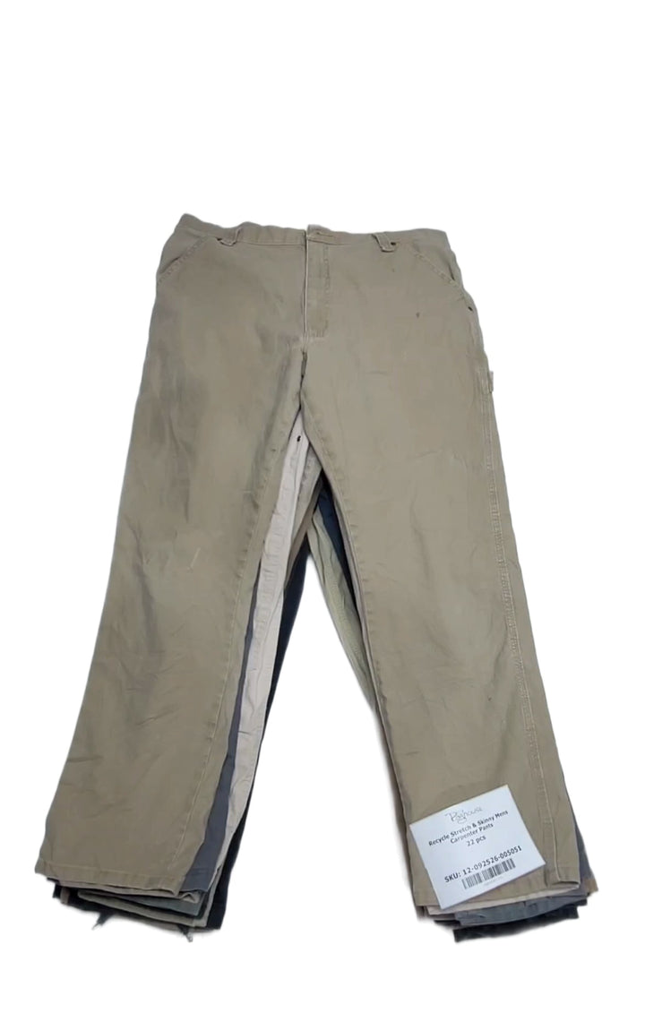 Recycle Stretch & Skinny Mens Carpenter Pants 22 pcs