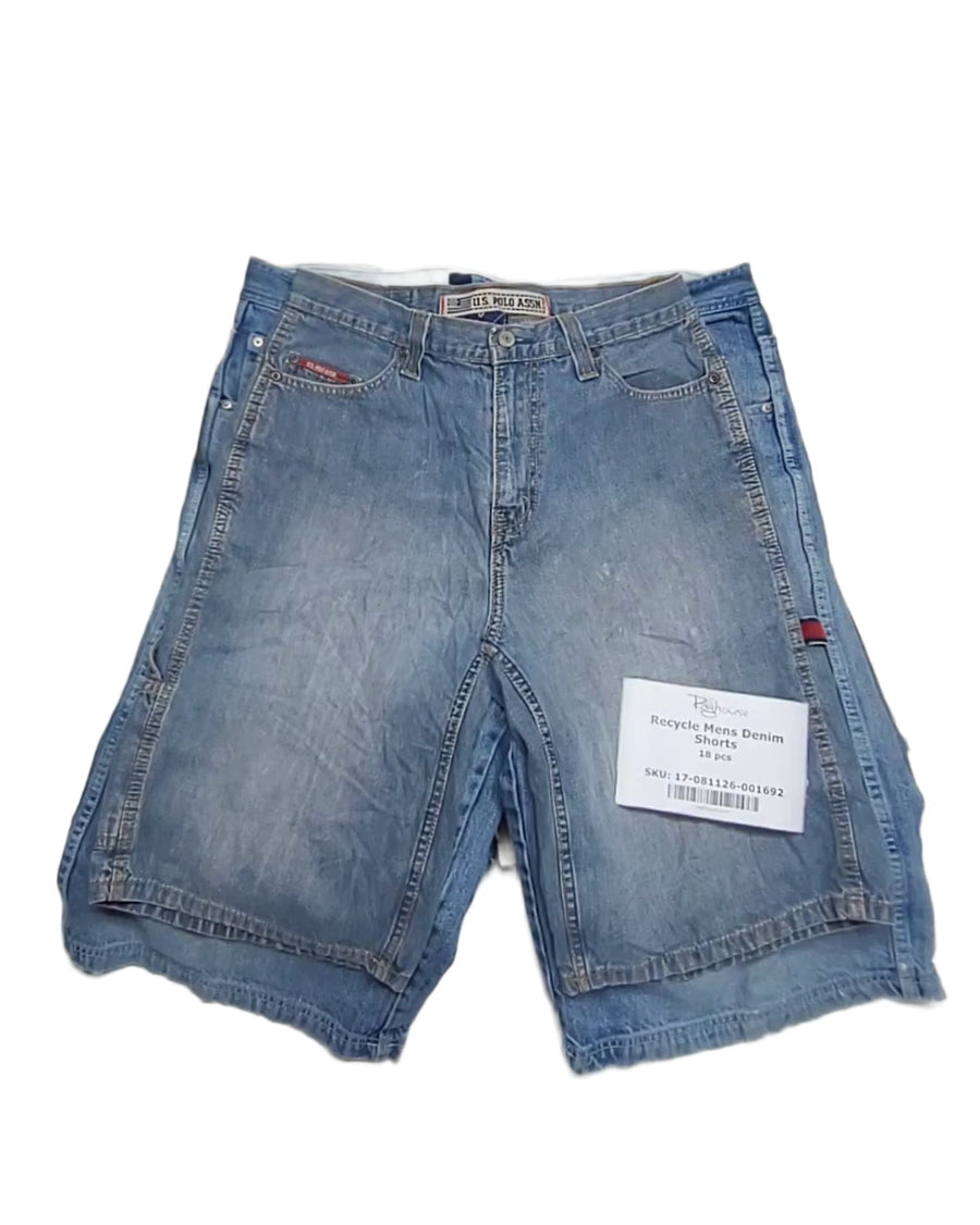 Recycle Mens Denim Shorts 18 pcs