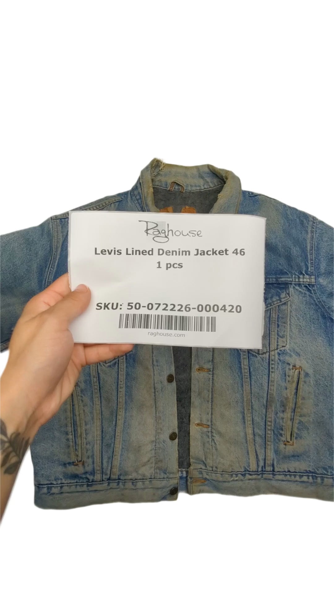 Levis Lined Denim Jacket 46 1 pcs