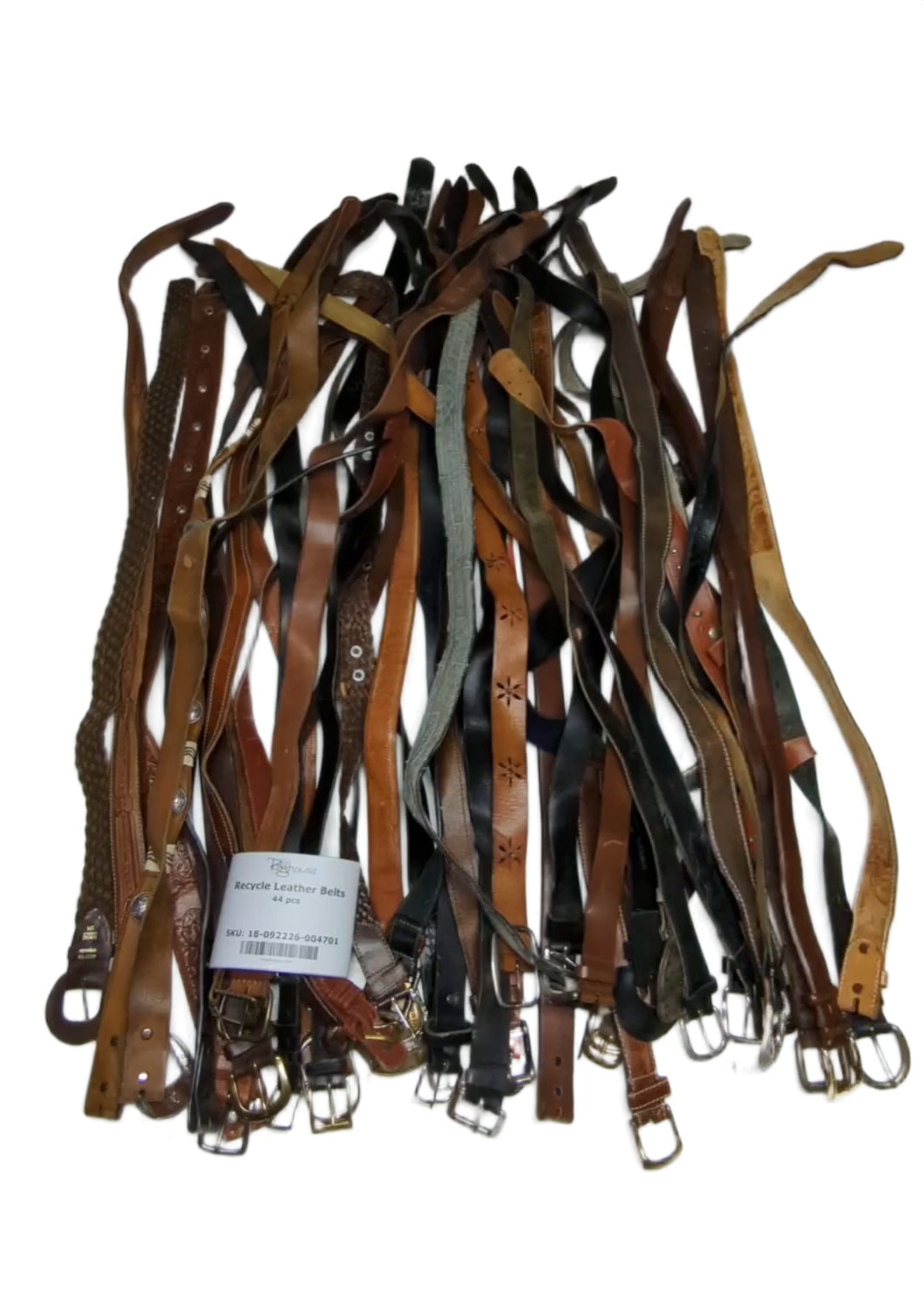 Recycle Leather Belts 44 pcs