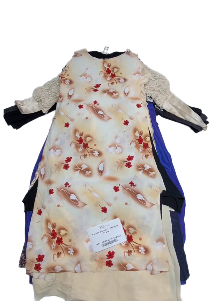 Recycle 80s 90s Y2K Dresses 31 pcs