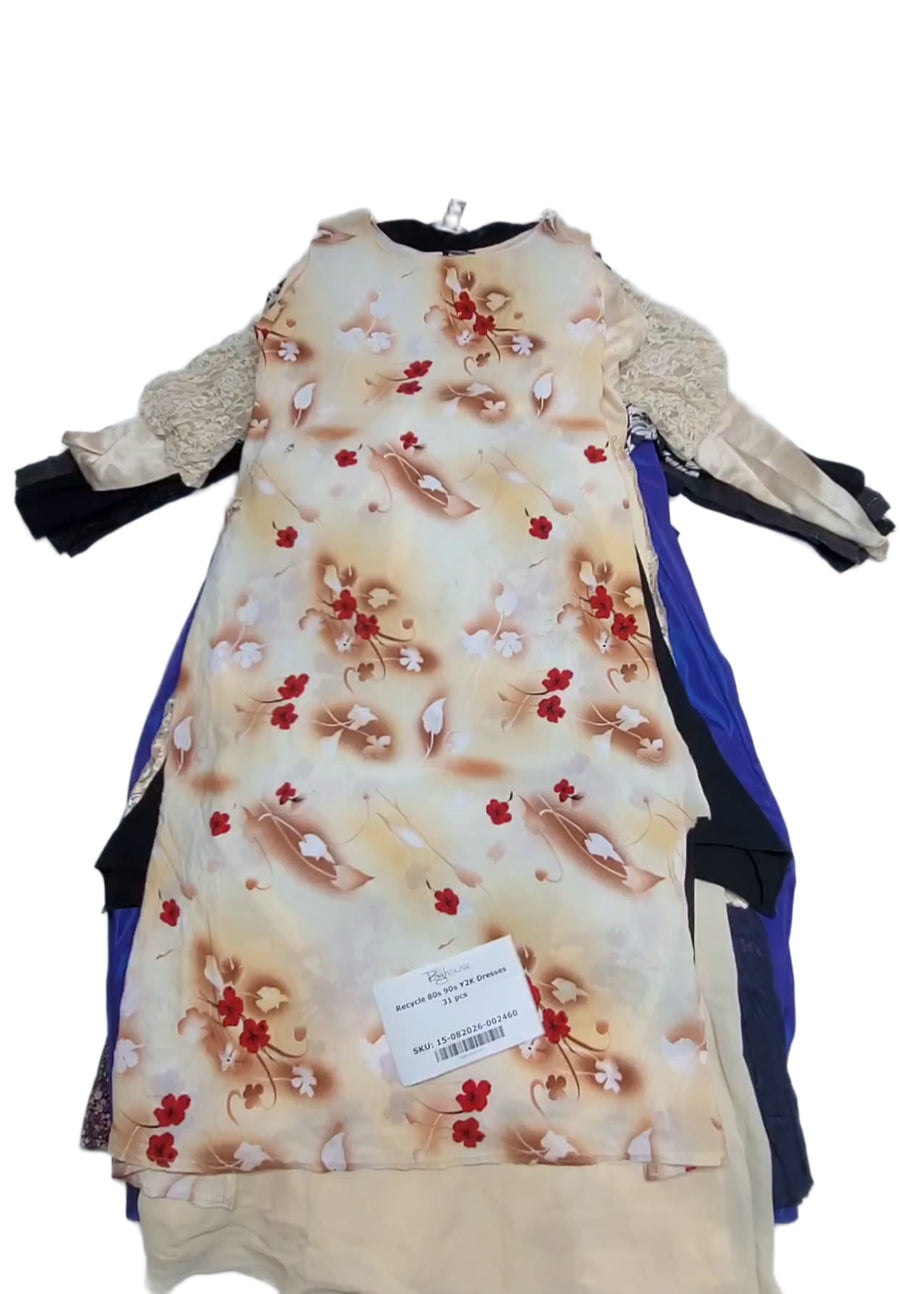 Recycle 80s 90s Y2K Dresses 31 pcs