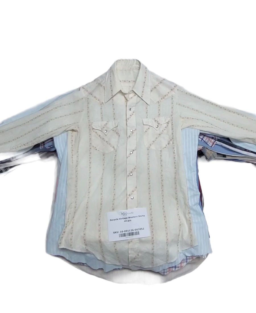 Recycle Vintage Western Shirts 40 pcs