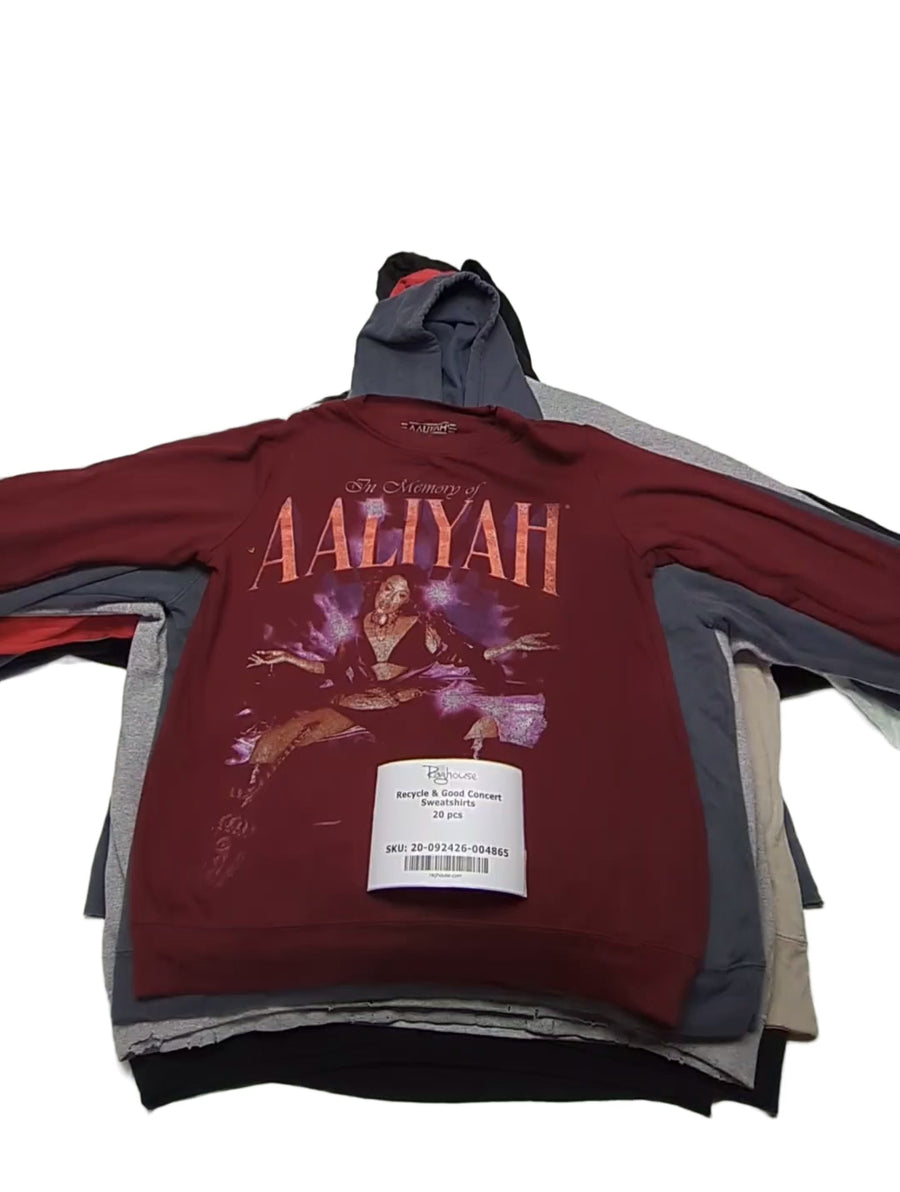 Recycle & Good Concert Sweatshirts 20 pcs