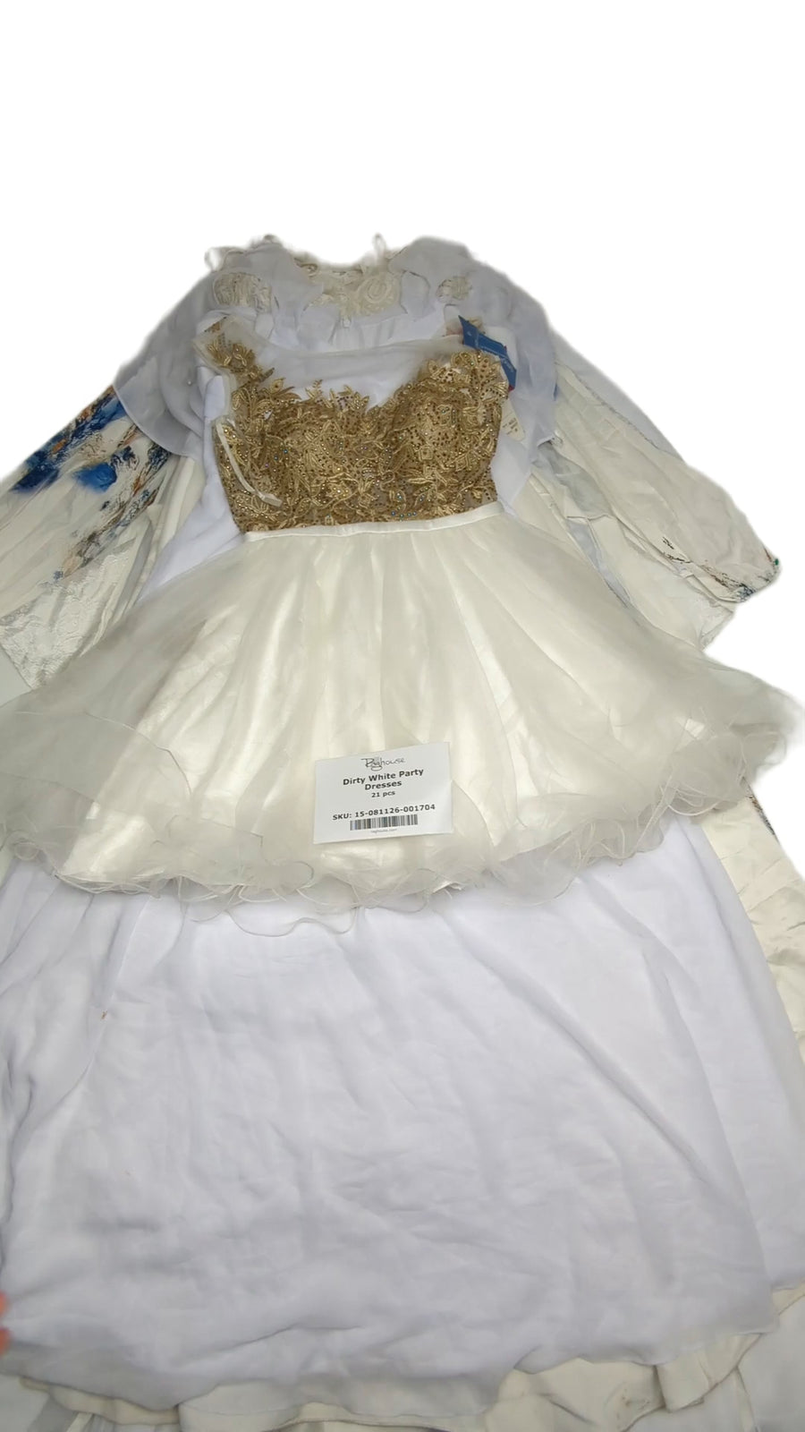 Dirty White Party Dresses 21 pcs