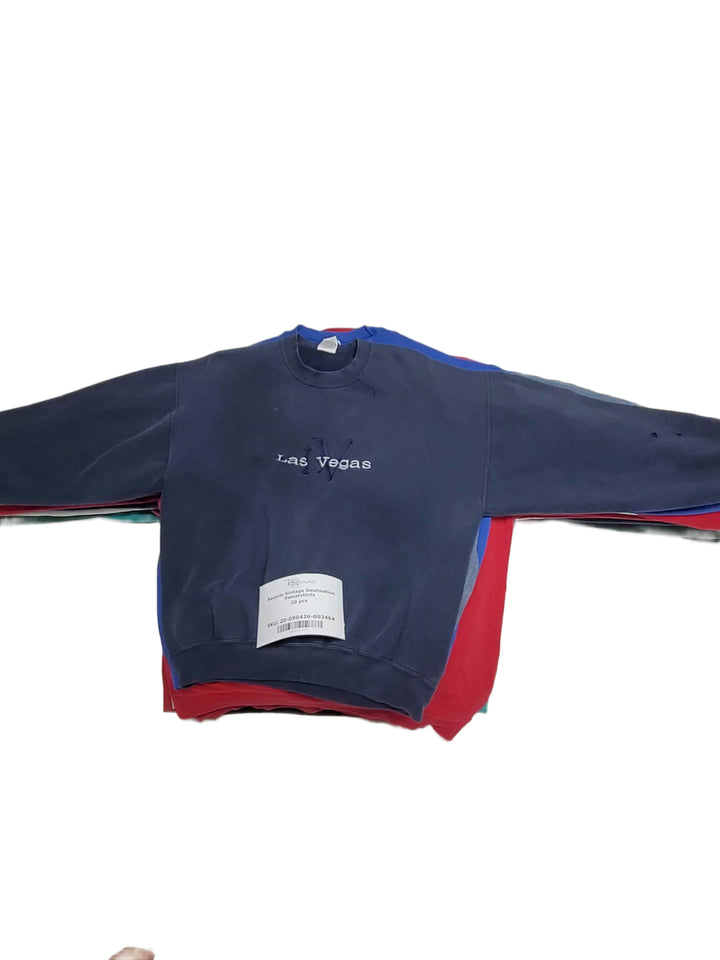 Recycle Vintage Destination Sweatshirts 20 pcs