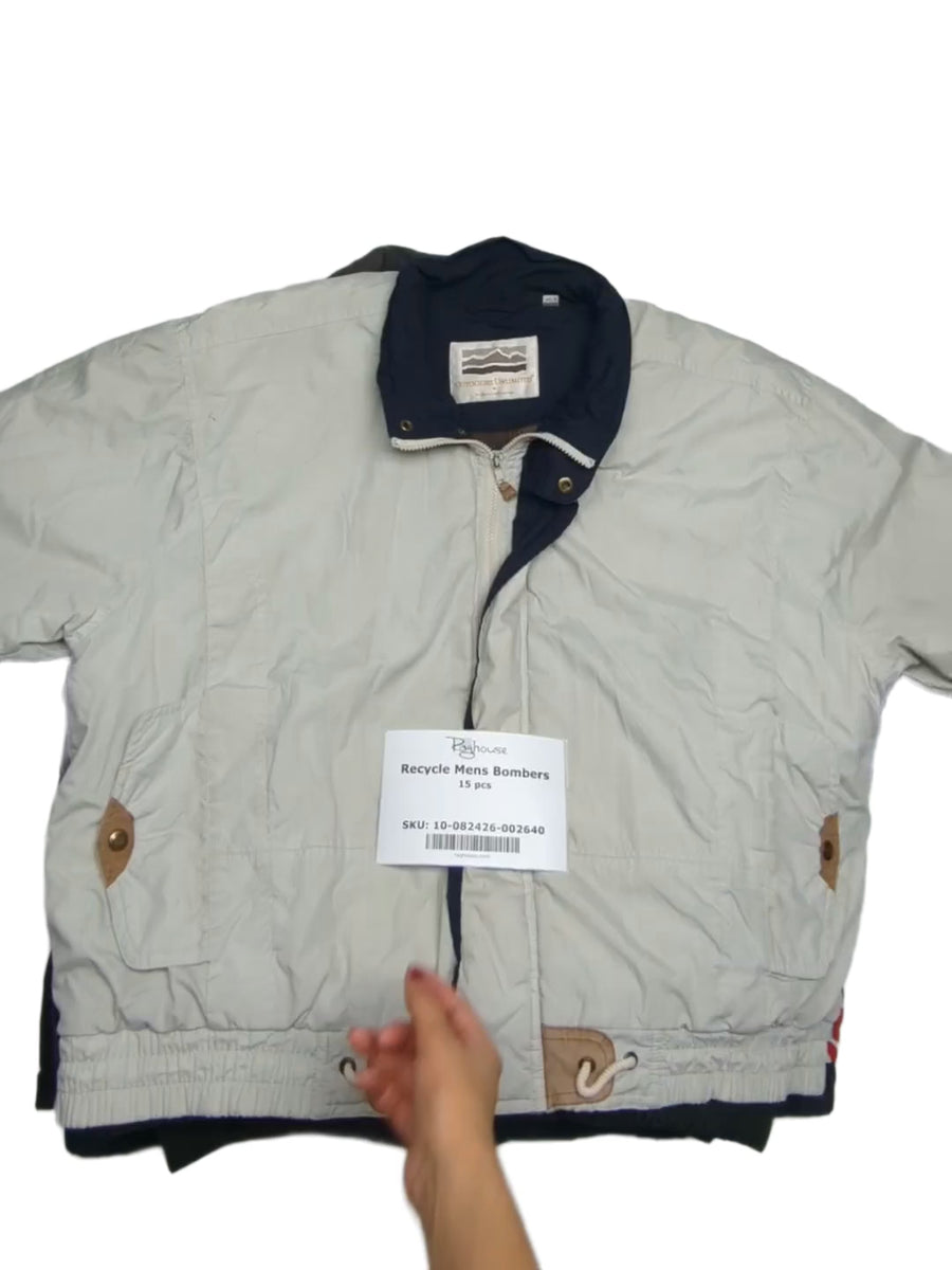 Recycle Mens Bombers 15 pcs