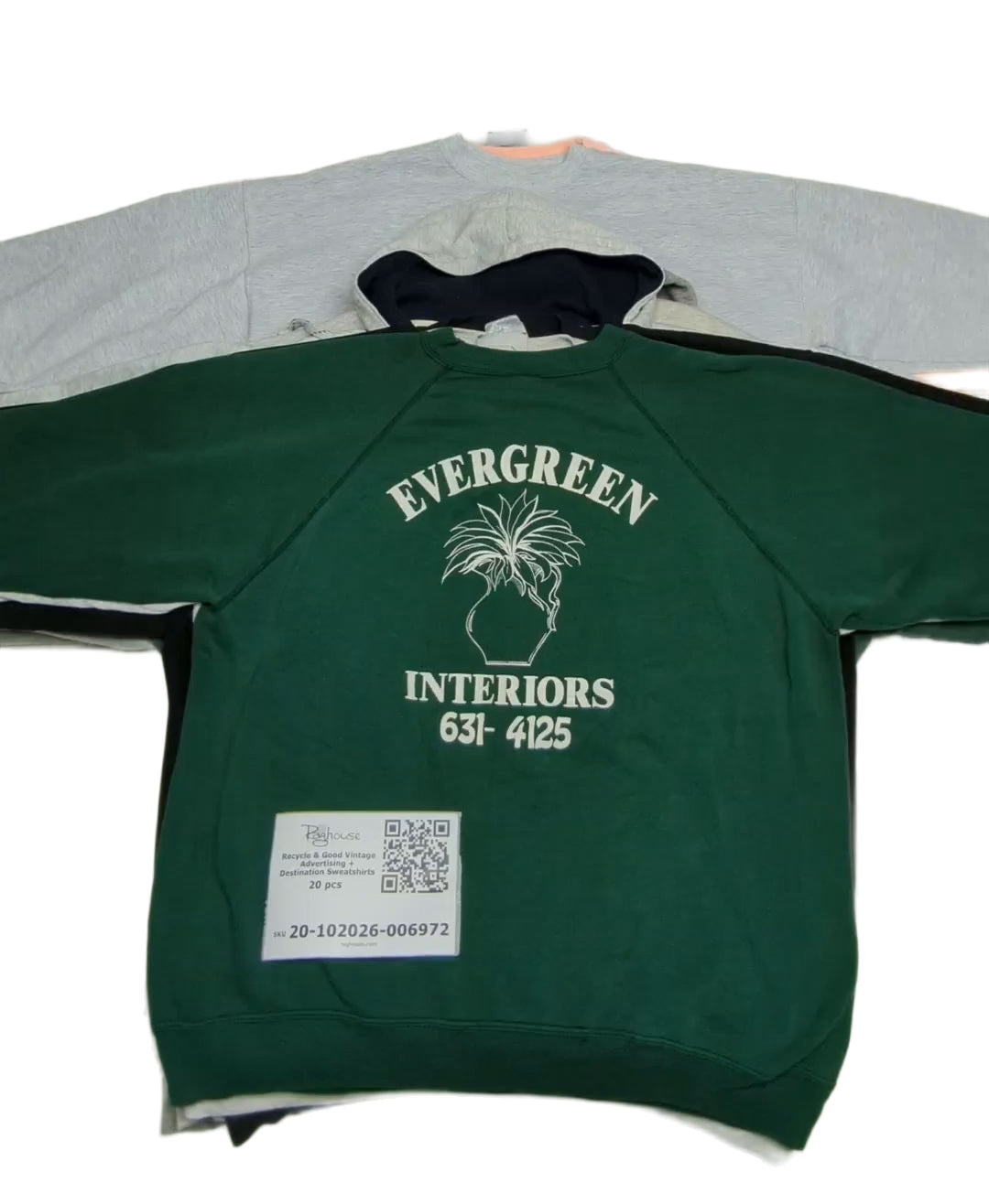 Recycle & Good Vintage Advertising + Destination Sweatshirts 20 pcs