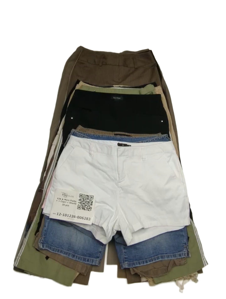 Y2K & More Pants + Capri + Shorts 29 pcs