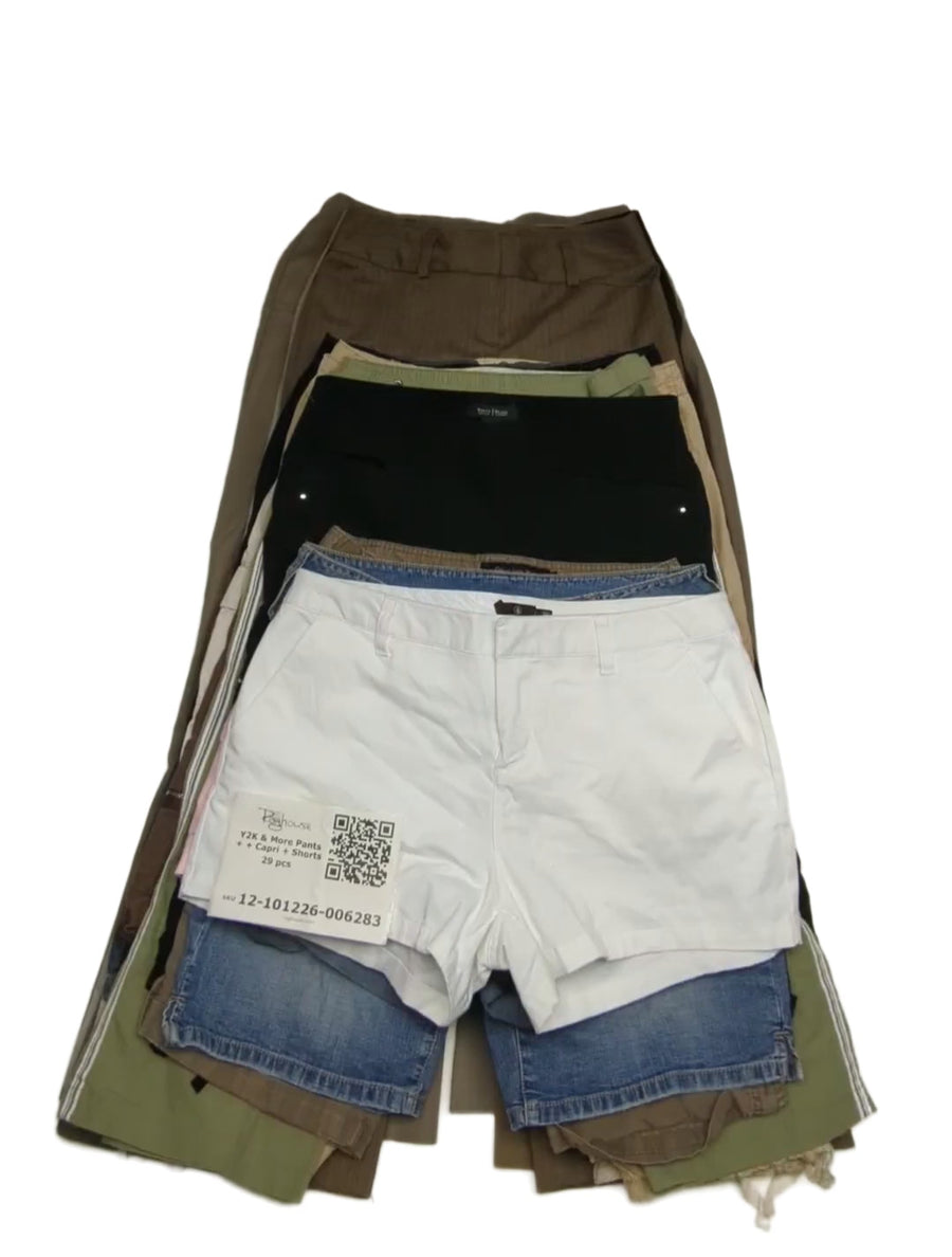 Y2K & More Pants + Capri + Shorts 29 pcs