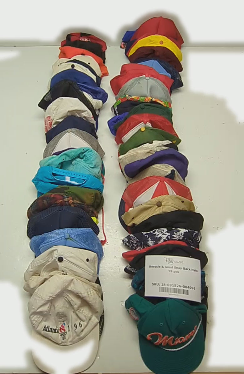 Recycle & Good Snap Back Hats 59 pcs
