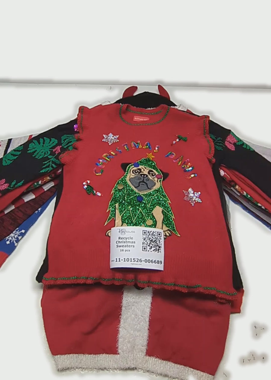 Recycle Christmas Sweaters 16 pcs