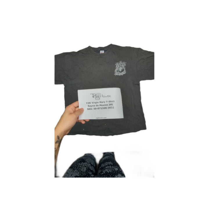 Y2K Virgin Mary T-Shirt Reyna de Mexico 2XL