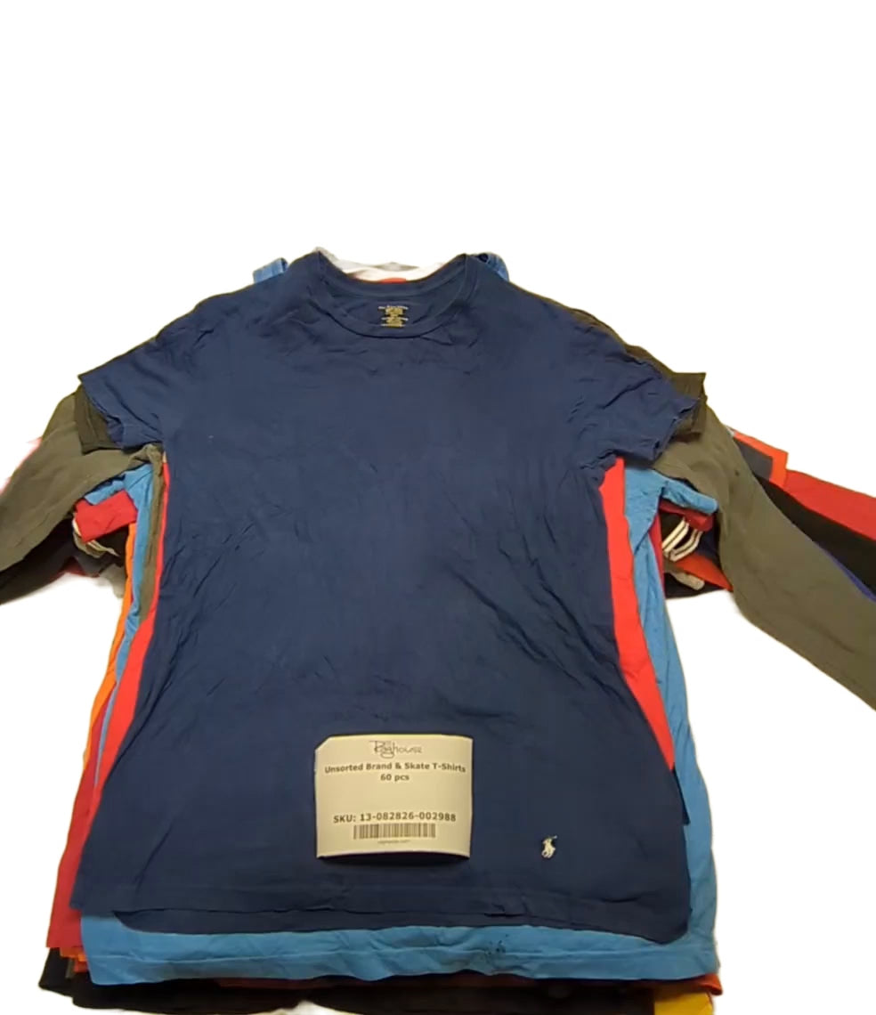 Unsorted Brand & Skate T-Shirts 60 pcs