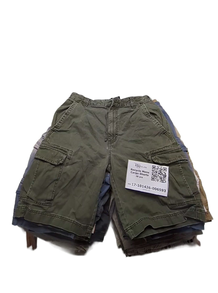 Recycle Mens Cargo Shorts 28 pcs