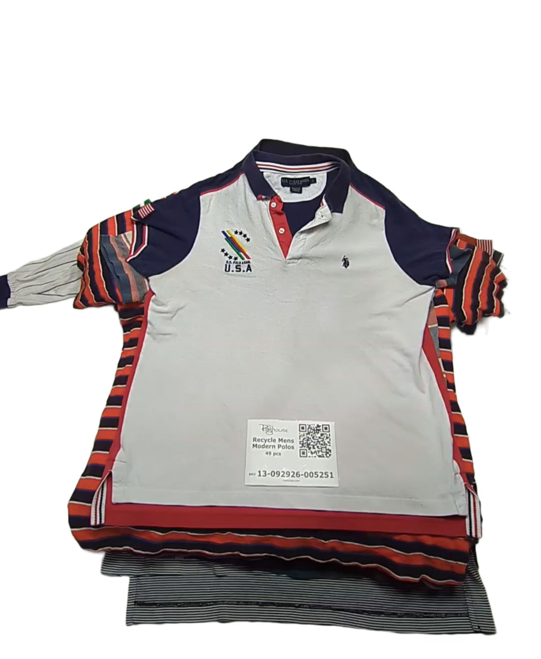 Recycle Mens Modern Polos 49 pcs