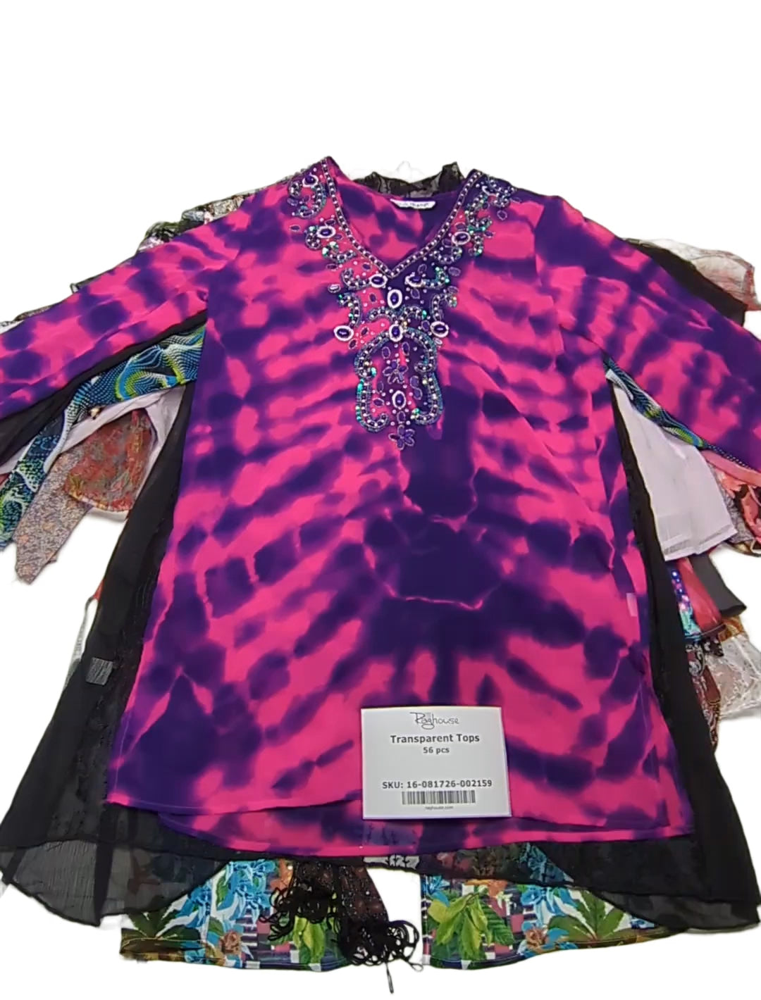 Transparent Tops 56 pcs